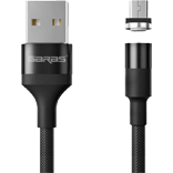 Magnetický černý USB kabel