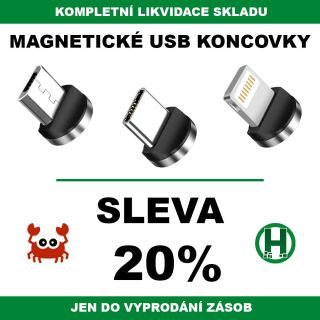 SLEVA 20 % NA MAGNETICKÉ USB KABELY - JEN DO VYPRODÁNÍ ZÁSOB https://www.help-man.cz/m1/ V únoru 2025 vyprodáváme všechny...