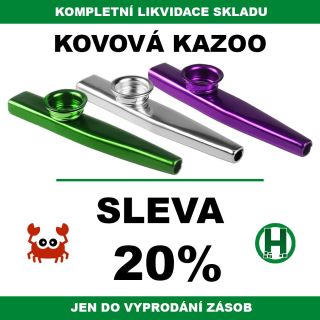 SLEVA 20 % NA KOVOVÁ KAZOO - JEN DO VYPRODÁNÍ ZÁSOB https://www.help-man.cz/kazoo/ V únoru 2025 vyprodáváme všechny...